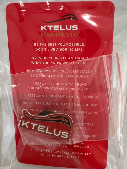 KTELUS pin and manifesto